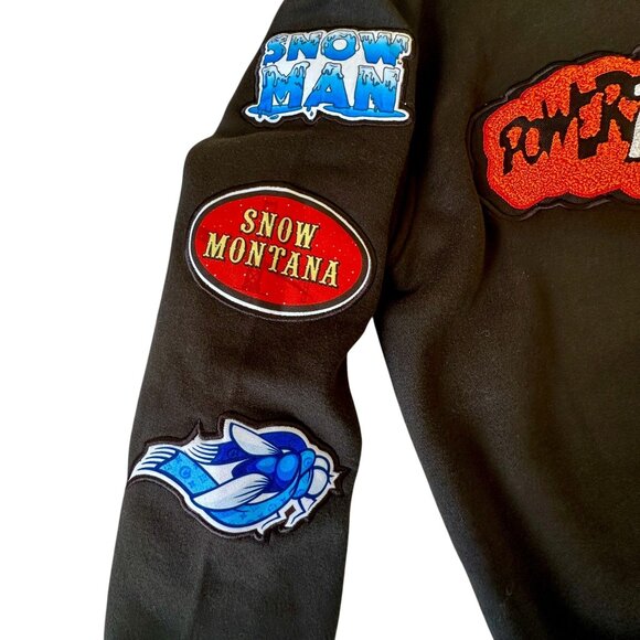 Cookies Clothing Powerzzzup Limited Edition Brandon Mundo Hoodie Patchwork Sz M - Picture 8 of 16